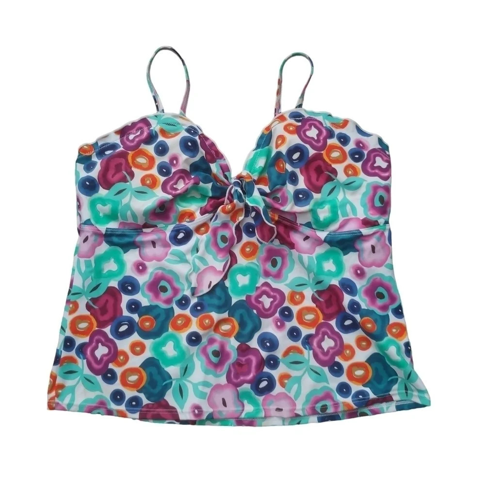 Baltex Abstract Floral Tankini/Swim Top 16